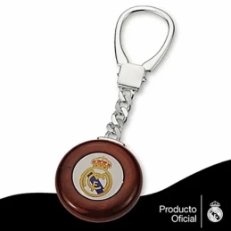 Llavero escudo Real Madrid Plata de ley caoba [6834]