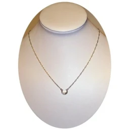 Gargantilla chapada oro cadena forzada 45,5cm. eslabón [4626]