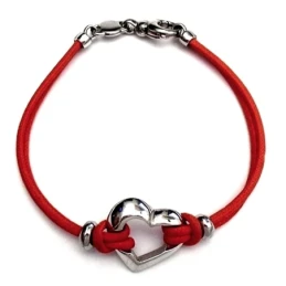 Pulsera plata Ley 925m cordón [2036]