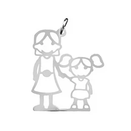Colgante plata Ley chica mamá [5059] Regalo día madre