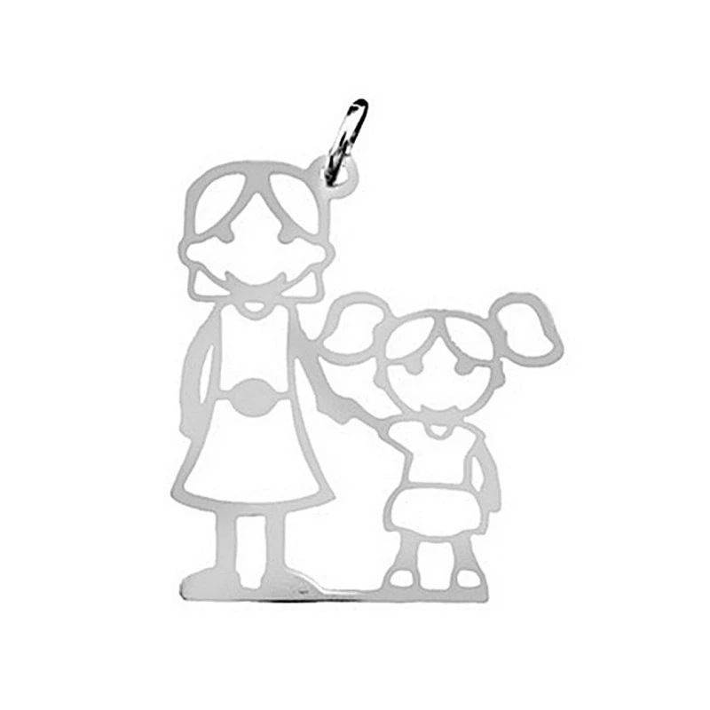 Colgante plata Ley chica mamá [5059] Regalo día madre