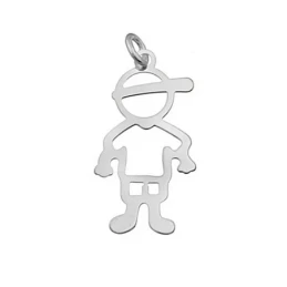 Colgante plata Ley chico laser [5090]