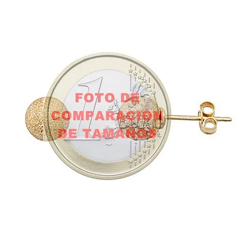 Pendientes plata Ley bola diamantada acabado amarillo []
