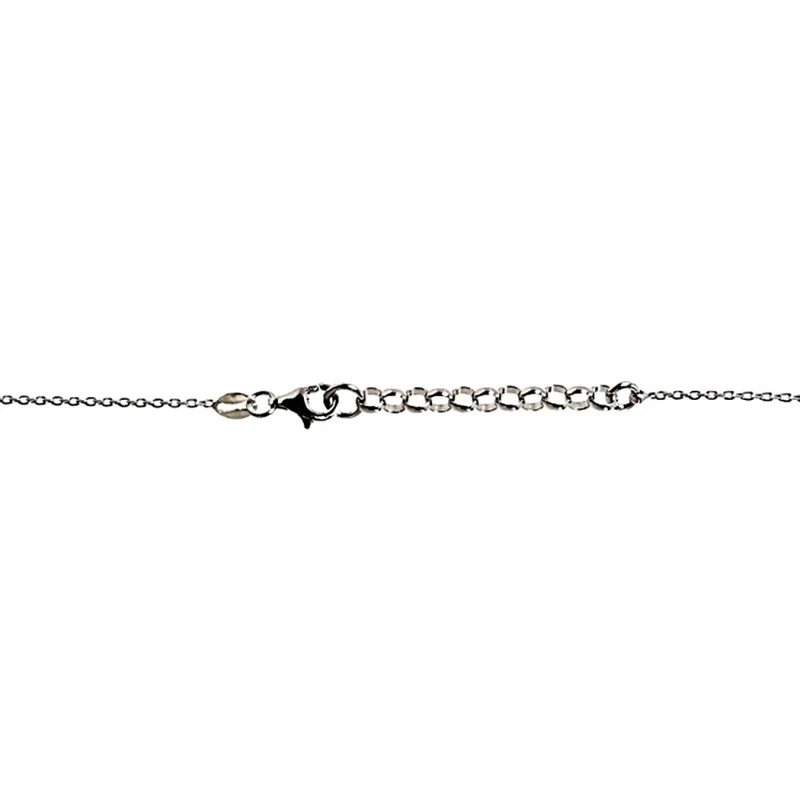 Gargantilla plata Ley nudo acabado amarillo cadena 45cm. []