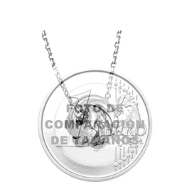Gargantilla plata Ley nudo acabado amarillo cadena 45cm. []