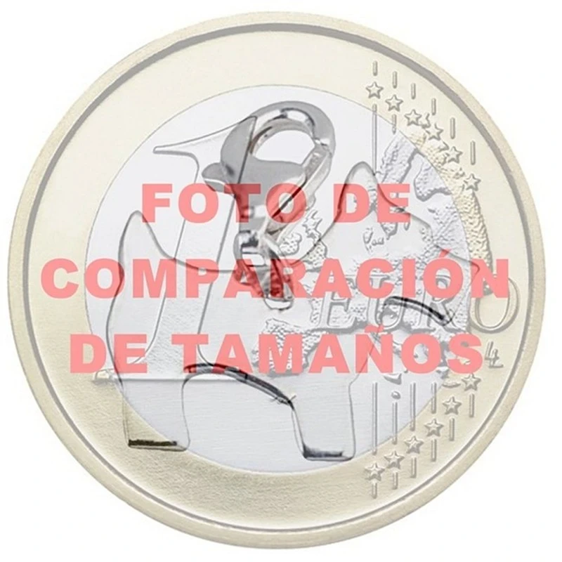 Colgante charm plata Ley perro cierre mosquetón [5330]