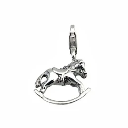 Colgante charm plata Ley balancín caballito [5334]