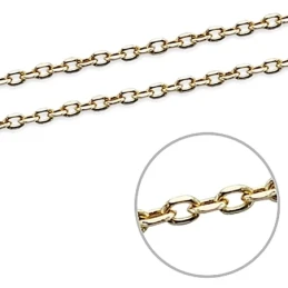 Cadena oro 18k forzada 50cm. 1mm. 2,40gr. [7090]