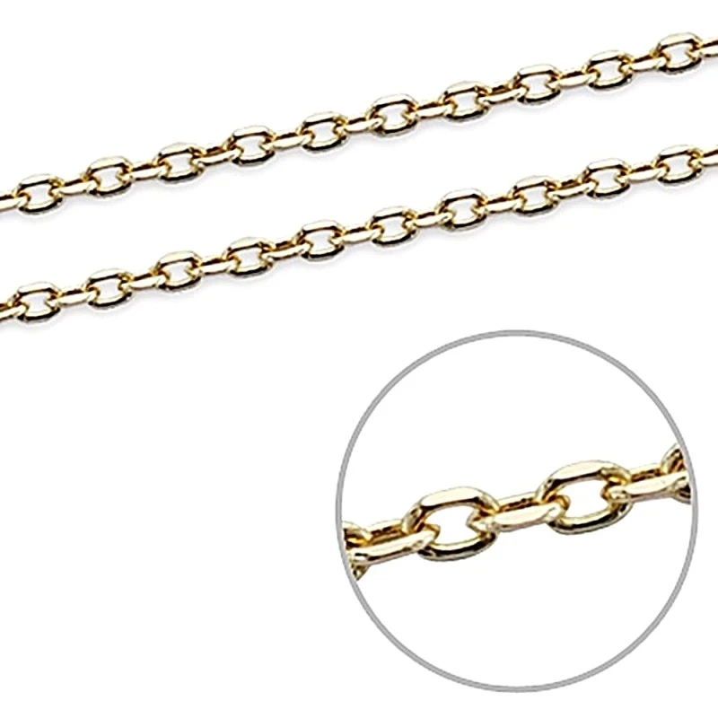 Cadena oro 18k forzada 50cm. 1mm. 2,40gr. [7090]