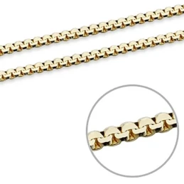Cadena oro 18k veneciana lapidada 45cm. 1mm. 3,35gr. [7095]