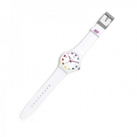 Reloj Agatha Ruiz de la Prada AGR243 colección Flip blanco esfera topos  lunares colores [AC1590]