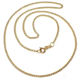 Cadena oro 18k barbada hueca 45 x 1mm. 1.90 grs. [9441]