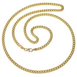 Cadena oro 18k barbada 50 cm hueca 3 mm. 5.85 gr. [9659]