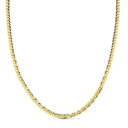 Cadena oro 18k barbada 50 cm hueca 3 mm. 5.85 gr. [9659]