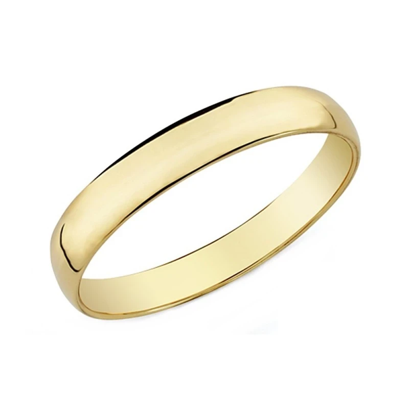 Alianza oro 18k lisa 3.5mm. [AA0086]
