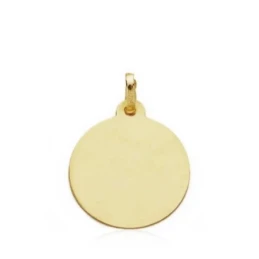 Medalla oro 18k Corazón de Jesús 18mm. labrada tallada [AA2490GR]