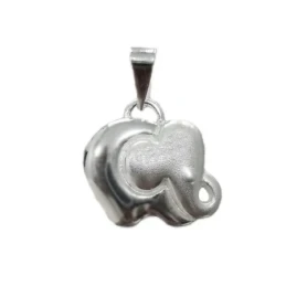 Colgante plata Ley 925m elefante mate brillo [1087]