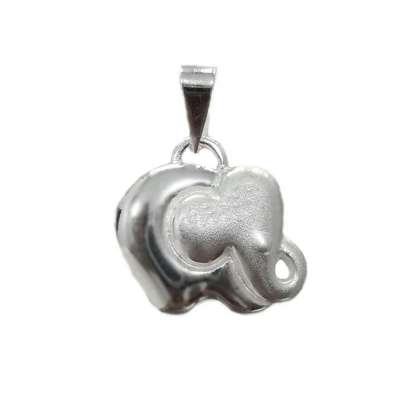 Colgante plata Ley 925m elefante mate brillo [1087]