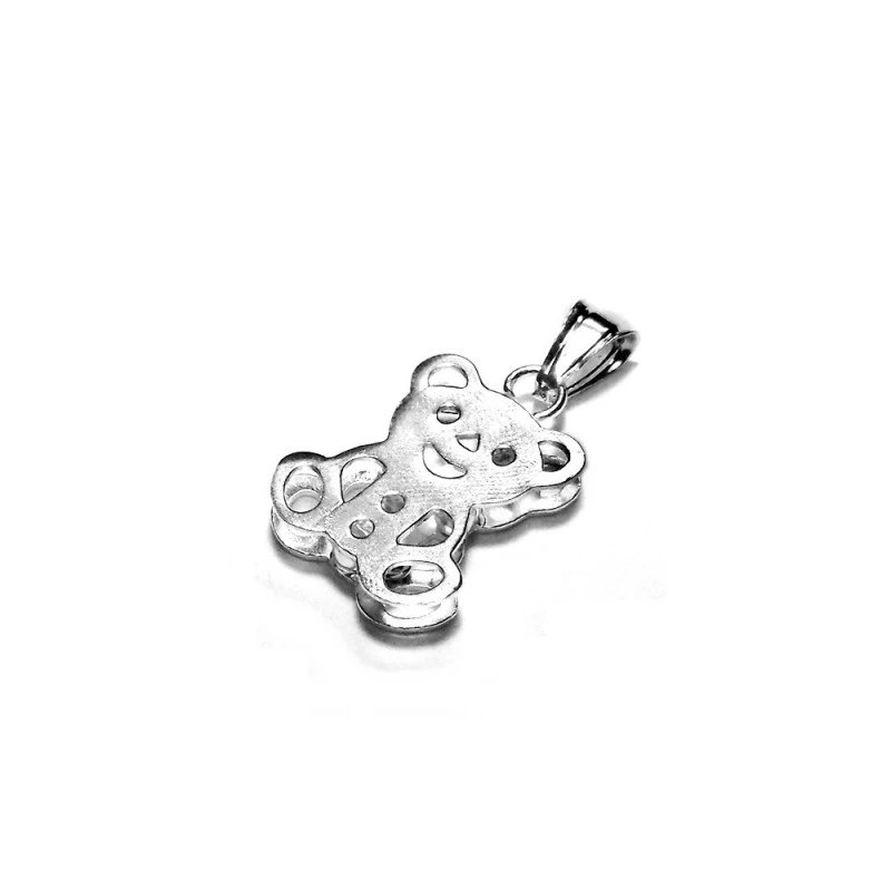 Colgante plata Ley 925m oso calado doble [1144]