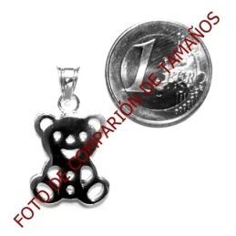 Colgante plata Ley 925m oso calado doble [1144]