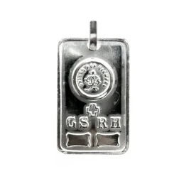 Colgante plata Ley 925m chapa GS.RH. UNIDOS POR SIEMPRE [1639]