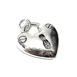 Colgante plata ley 925m 31mm. liso electroforming corazón [AA7590]