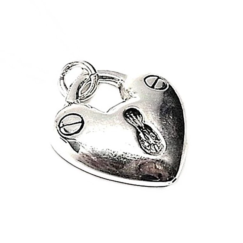 Colgante plata ley 925m 31mm. liso electroforming corazón [AA7590]
