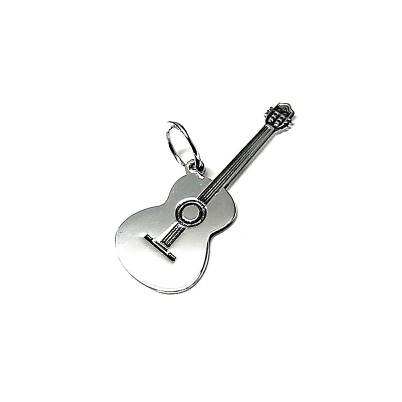 Colgante plata ley 925m 35mm. guitarra española [AA7811]