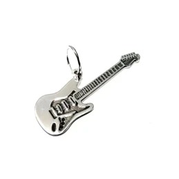 Colgante plata ley 925m 35mm. guitarra eléctrica [AA7812]