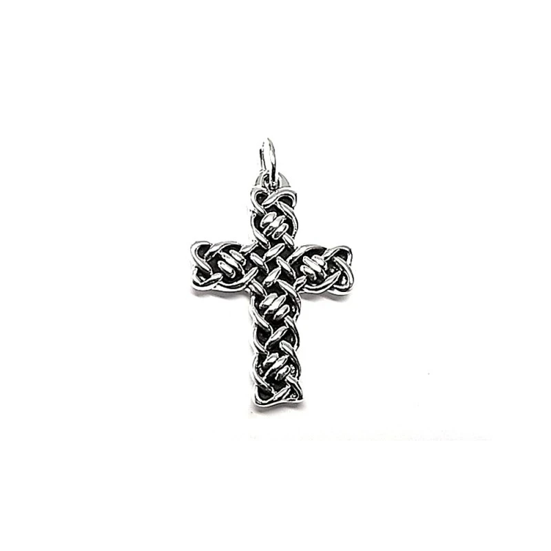 Cruz plata ley 925m 33mm. electroforming [AA8072]