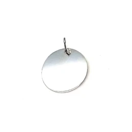 Colgante plata ley 925m 21mm. disco plano [AA8147GR]