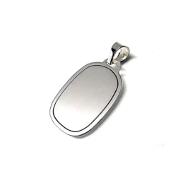 Colgante plata ley 925m 24mm. chapa ovalado [AA8282GR]