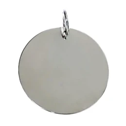 Colgante plata ley 925m 12mm. disco liso [AA8314GR]