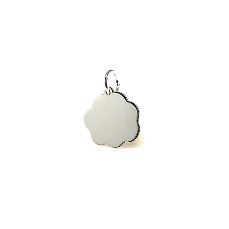 Colgante plata ley 925m 17mm. chapa nube láser [AA8382]