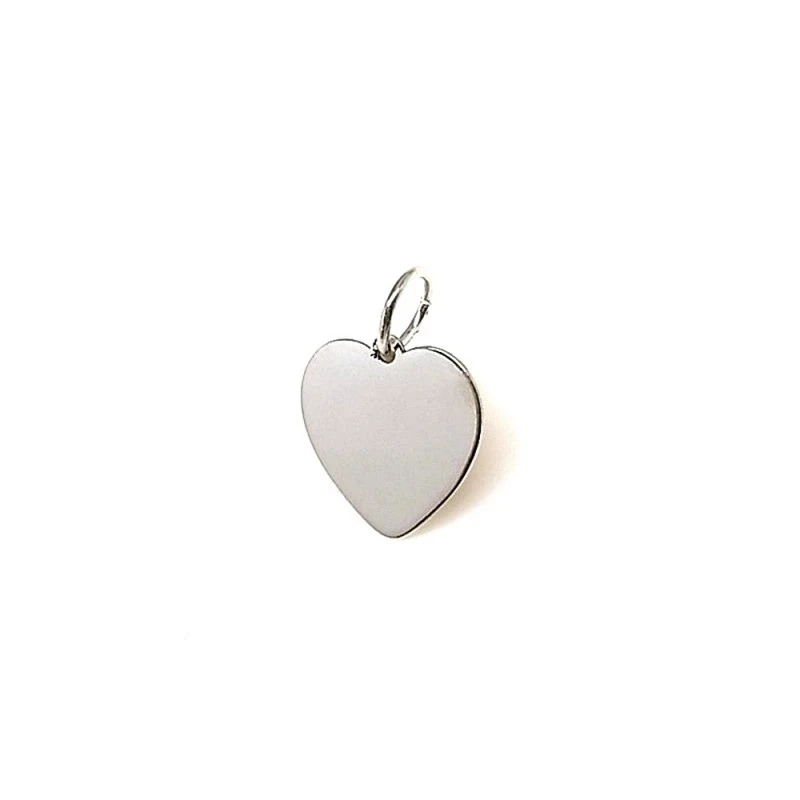 Colgante plata ley 925m 15mm. chapa corazón láser [AA8383GR]