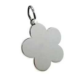 Colgante plata ley 925m 19mm. chapa florpara grabar [AA8494GR]