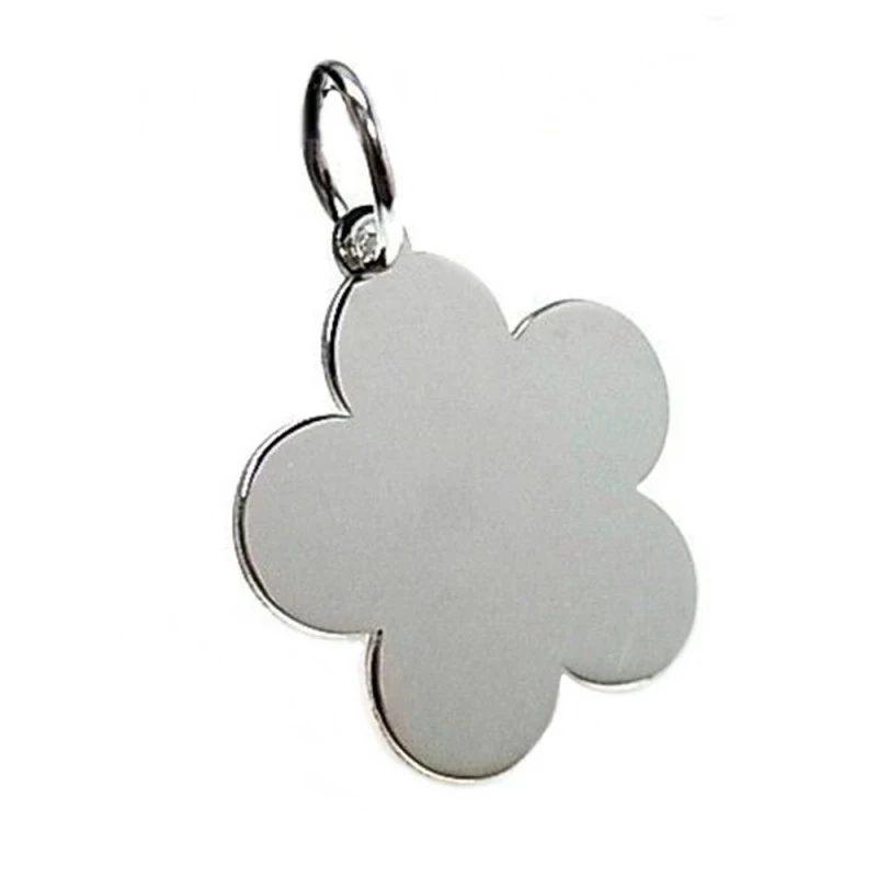 Colgante plata ley 925m 19mm. chapa florpara grabar [AA8494GR]