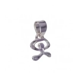 Colgante plata Ley 925m Indalo tallado 8mm. [AB1077]