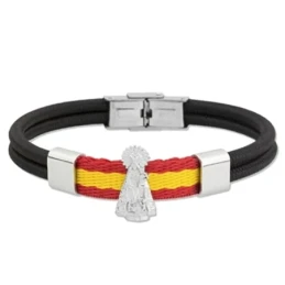 Pulsera acero inox. rodiado colección Soul Albero Virgen de los Desam