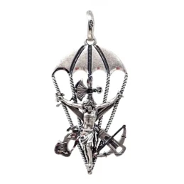 Colgante plata Ley 925m macizo 42mm. Cristo de la Legión Brigada de P