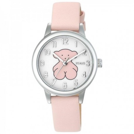 Reloj Niña TOUS NEW MUFFIN Acero Osito Rosa Esfera Blanca