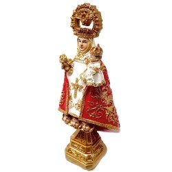 Figura Virgen de Covadonga adorno 12cm. resina peana decoración