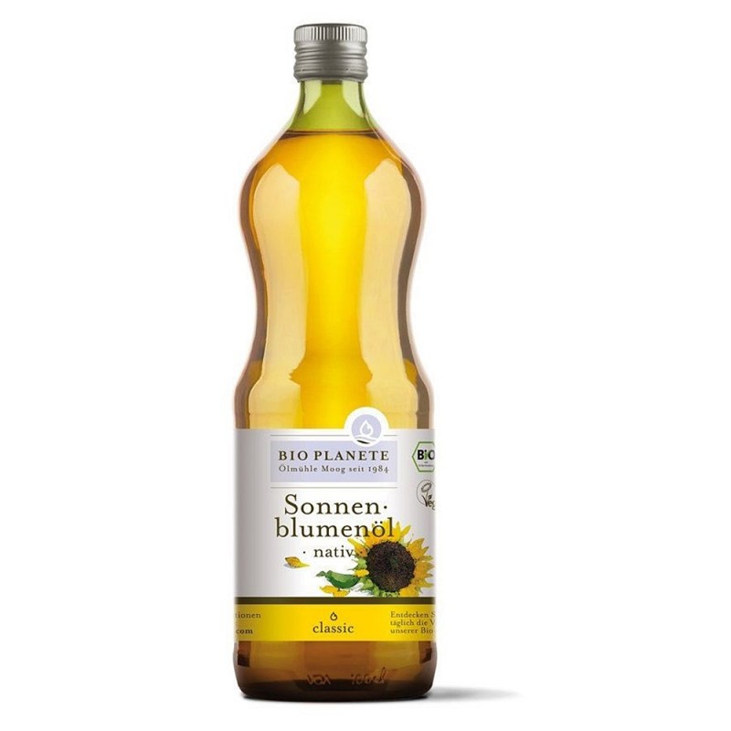 Aceite de girasol virgen BIO PLANETE ecológico vegano 1 litro