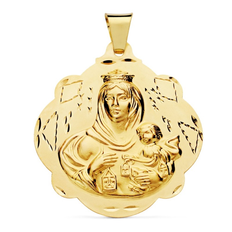 Medalla Virgen Del Carmen Oro 18k