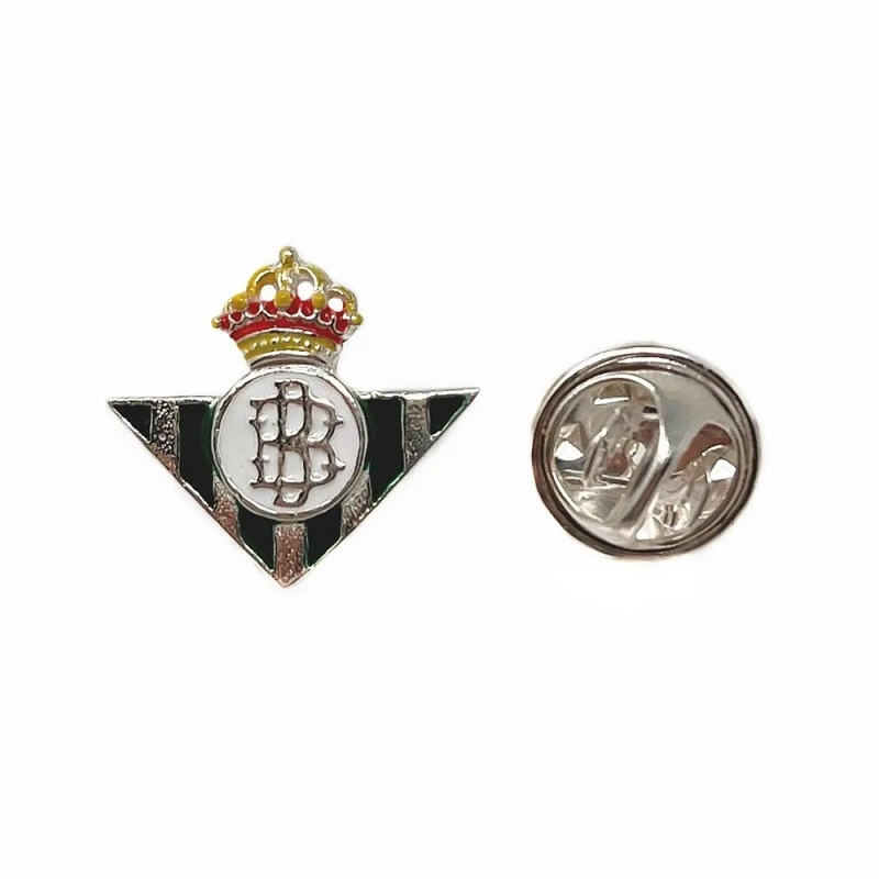 Real Betis Balompié escudo pin plata Ley 925m esmalte