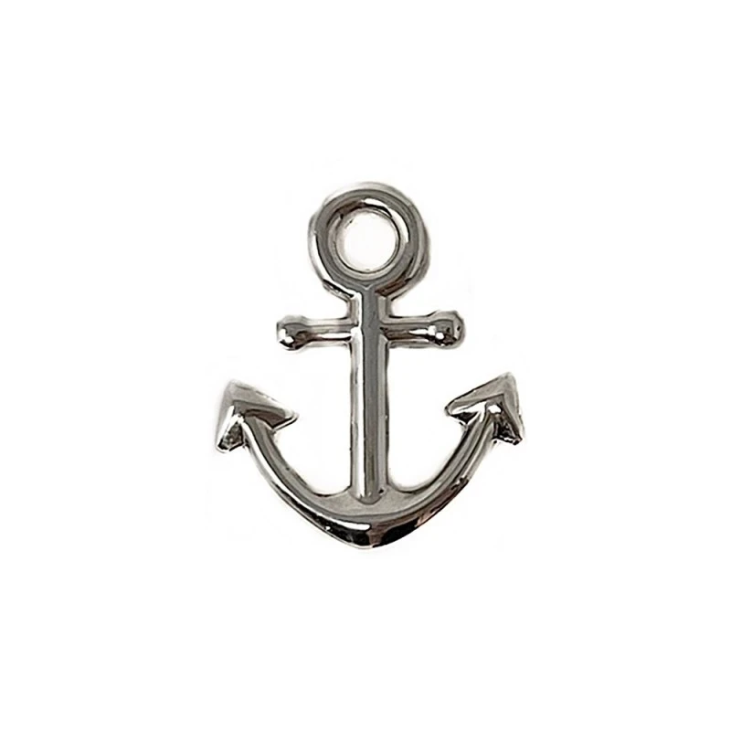 Pin metálico ancla 19 mm. plateado liso