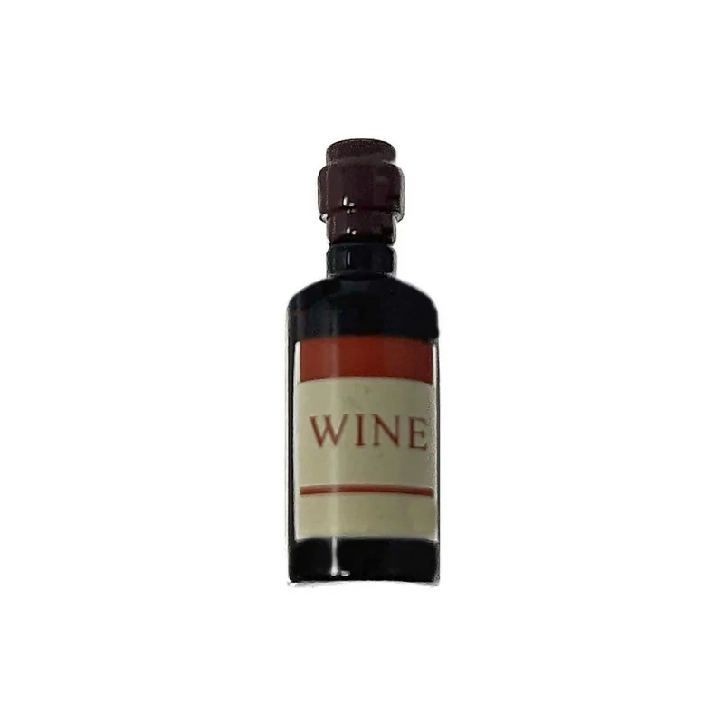 Pin metálico botella vino 23 mm. esmaltado