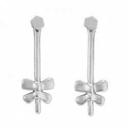 Pendientes Unode50 All of Me PEN0725MTL0000U colección Metamorphosis metal chapado plata ear jacket