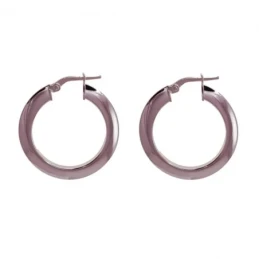 Pendientes Aros Plata Ley 925m mujer 15 mm. lisos detalle brillo anch