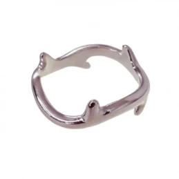 Sortija Plata Ley 925m mujer forma espiga 2.3 mm. ancho
